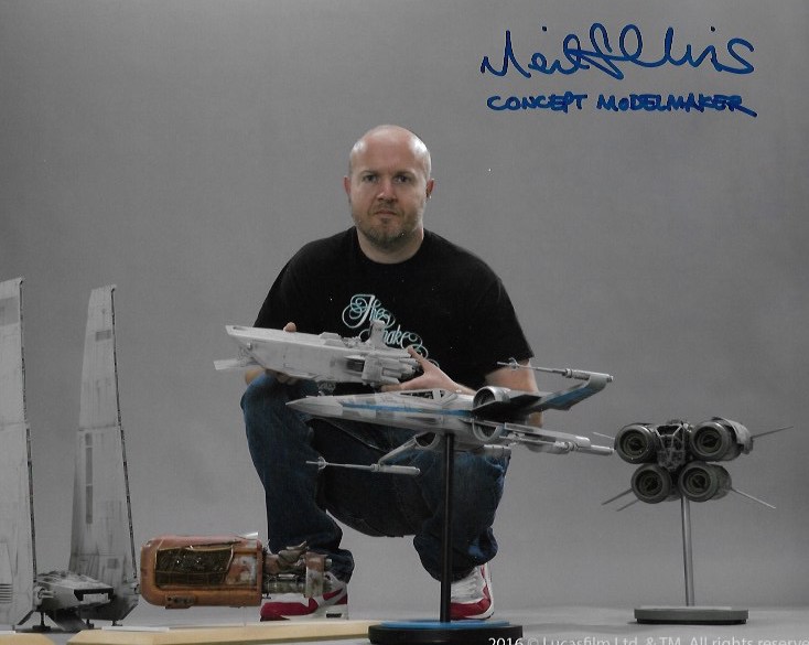 Neil Ellis Signed Concept Model maker 11x14